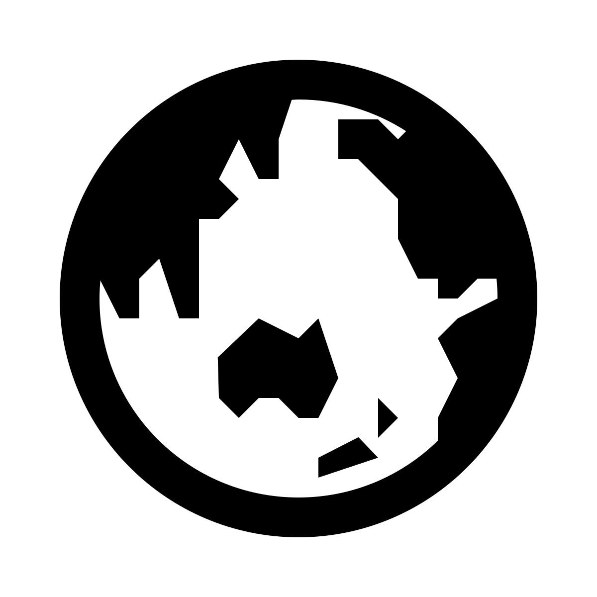 ios 17 glyph style globo asia icon