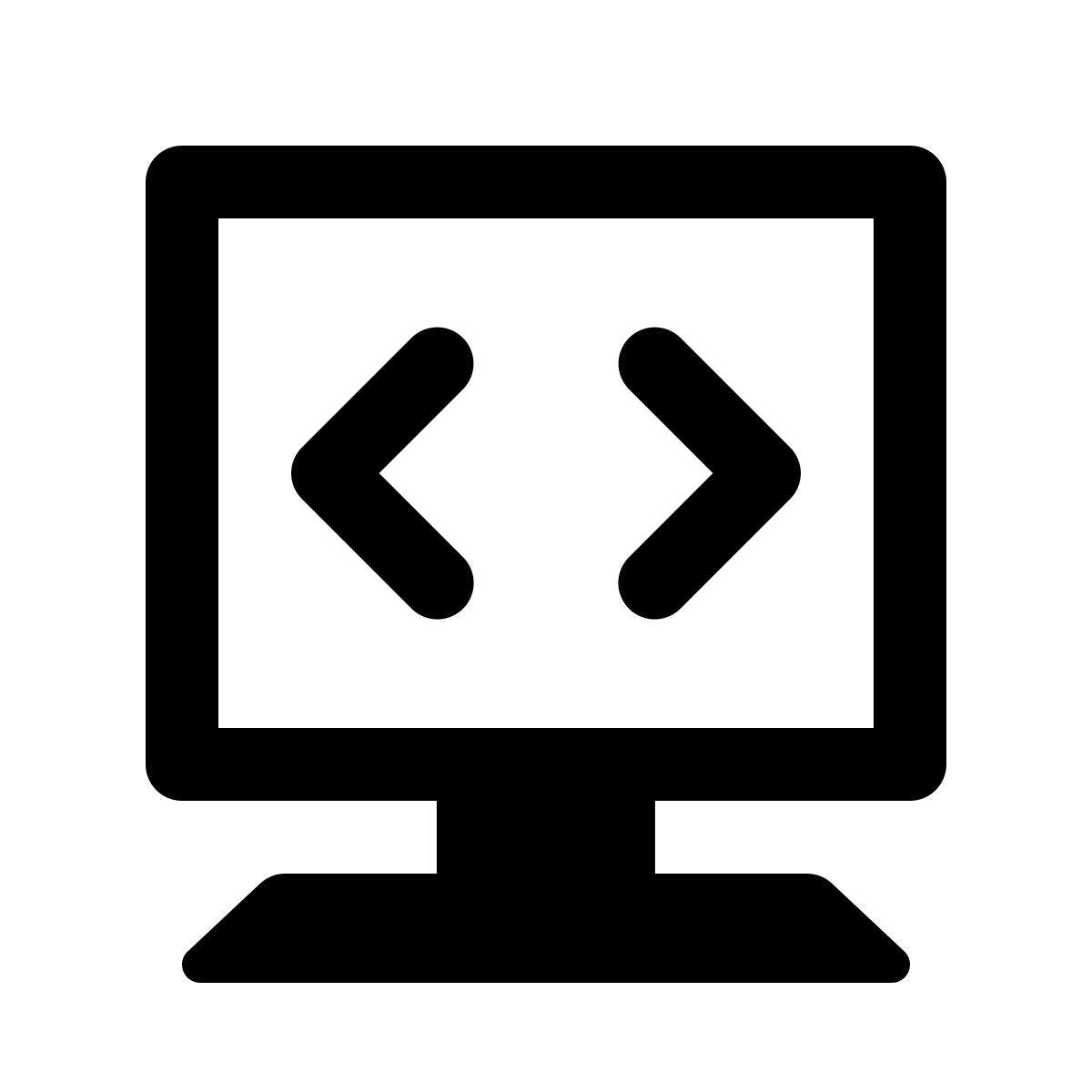 ios 17 glyph style google code icon