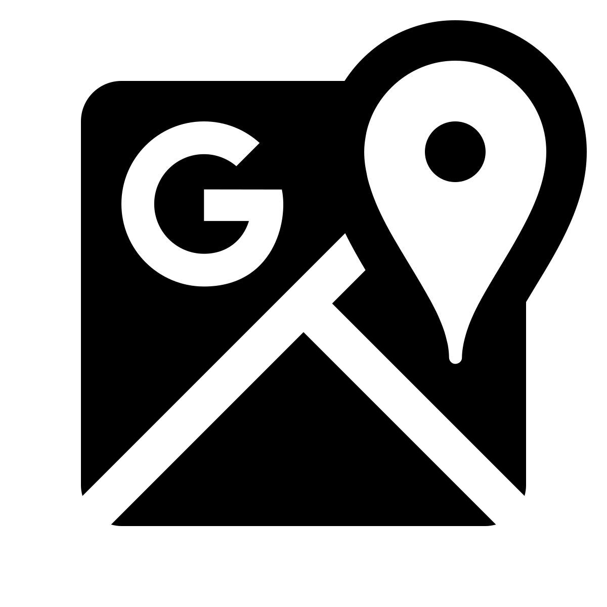 ios 17 glyph style 谷歌地图 icon