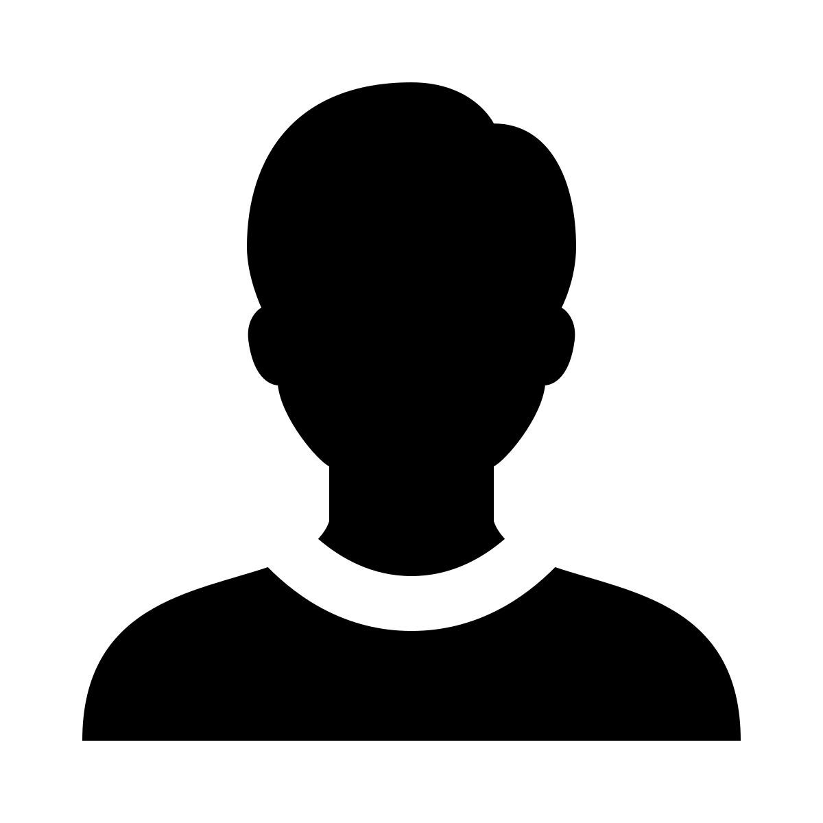 ios 17 glyph style account male icon