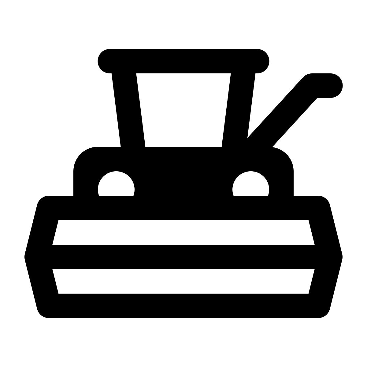 ios 17 glyph style 기계 icon