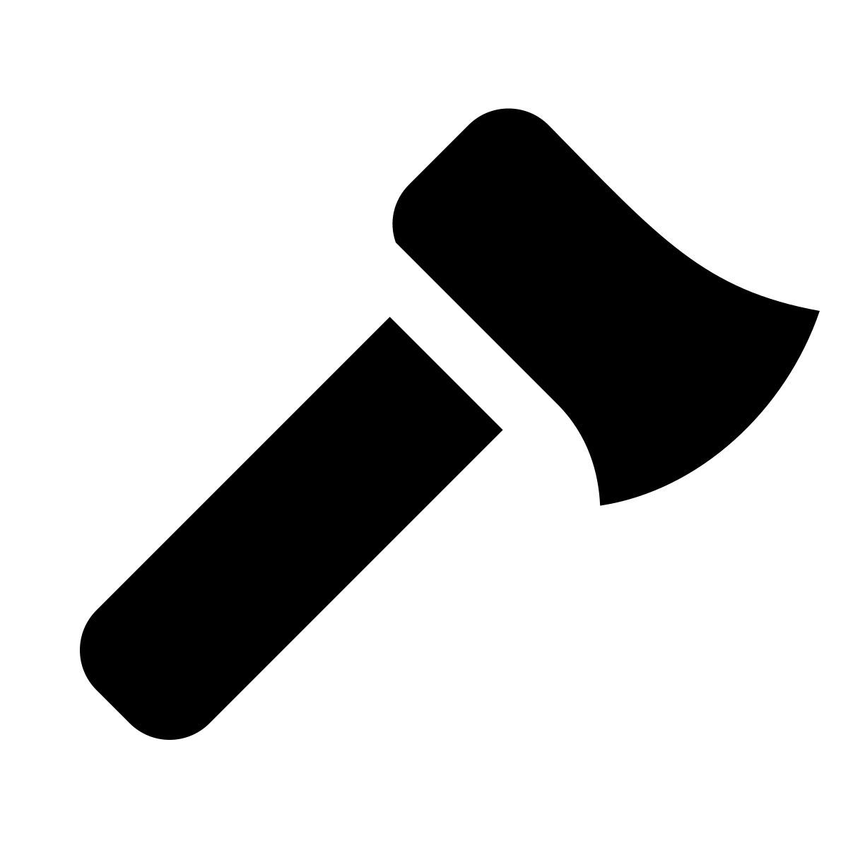 ios 17 glyph style 斧头 icon