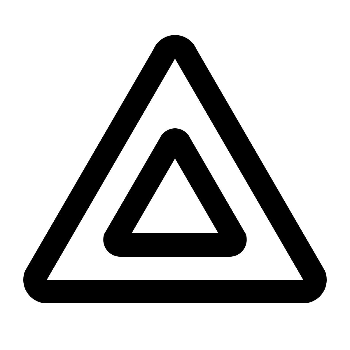 ios 17 glyph style 危险警告闪光灯 icon