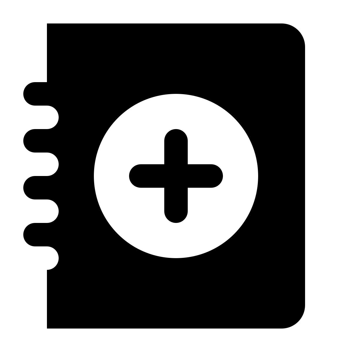 ios 17 glyph style libro de texto icon