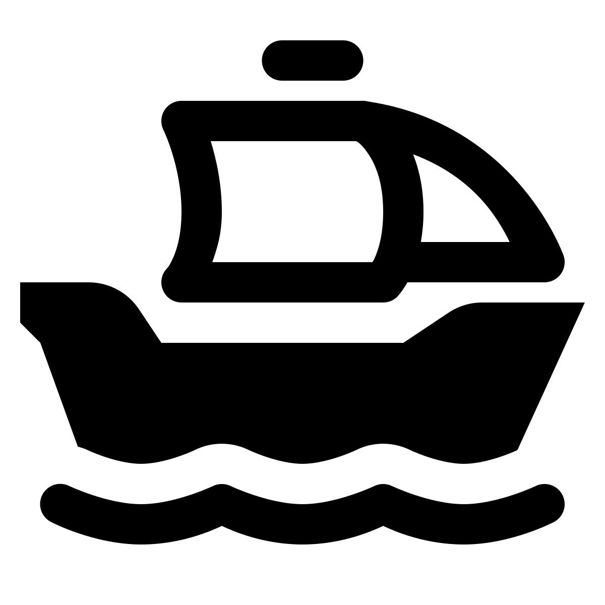 ios 17 glyph style 역사적인 선박 icon