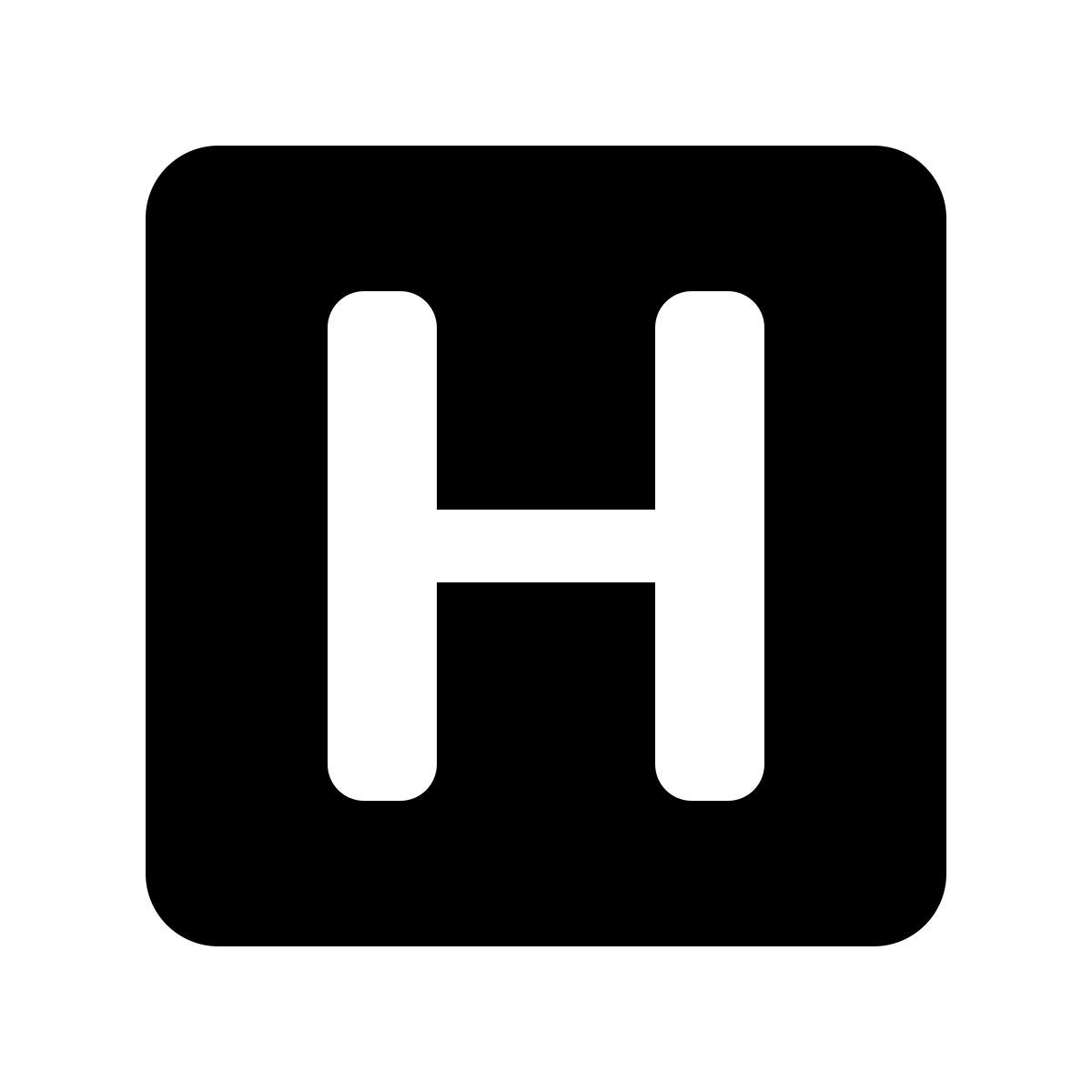 ios 17 glyph style hospital icon