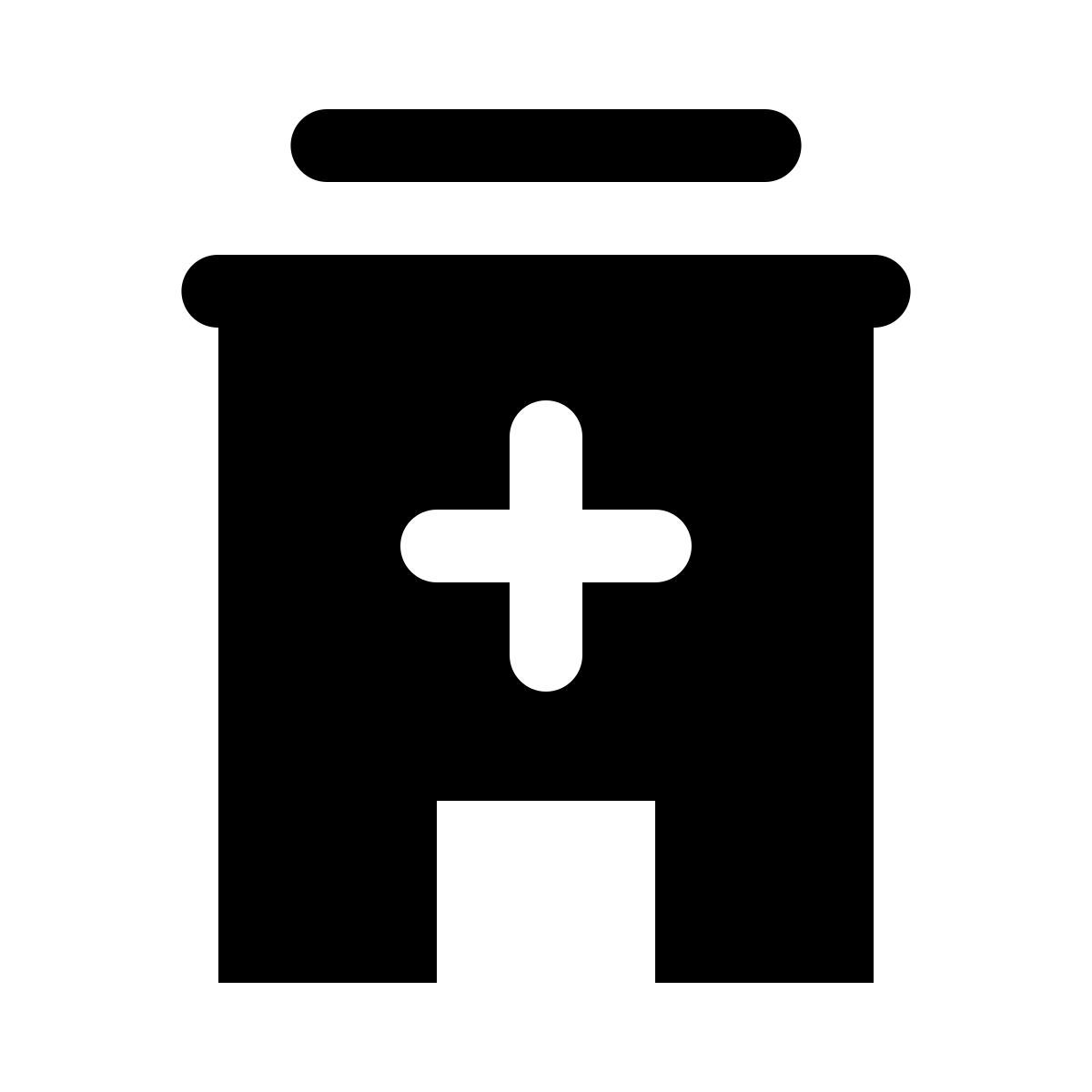 ios 17 glyph style 医院3 icon