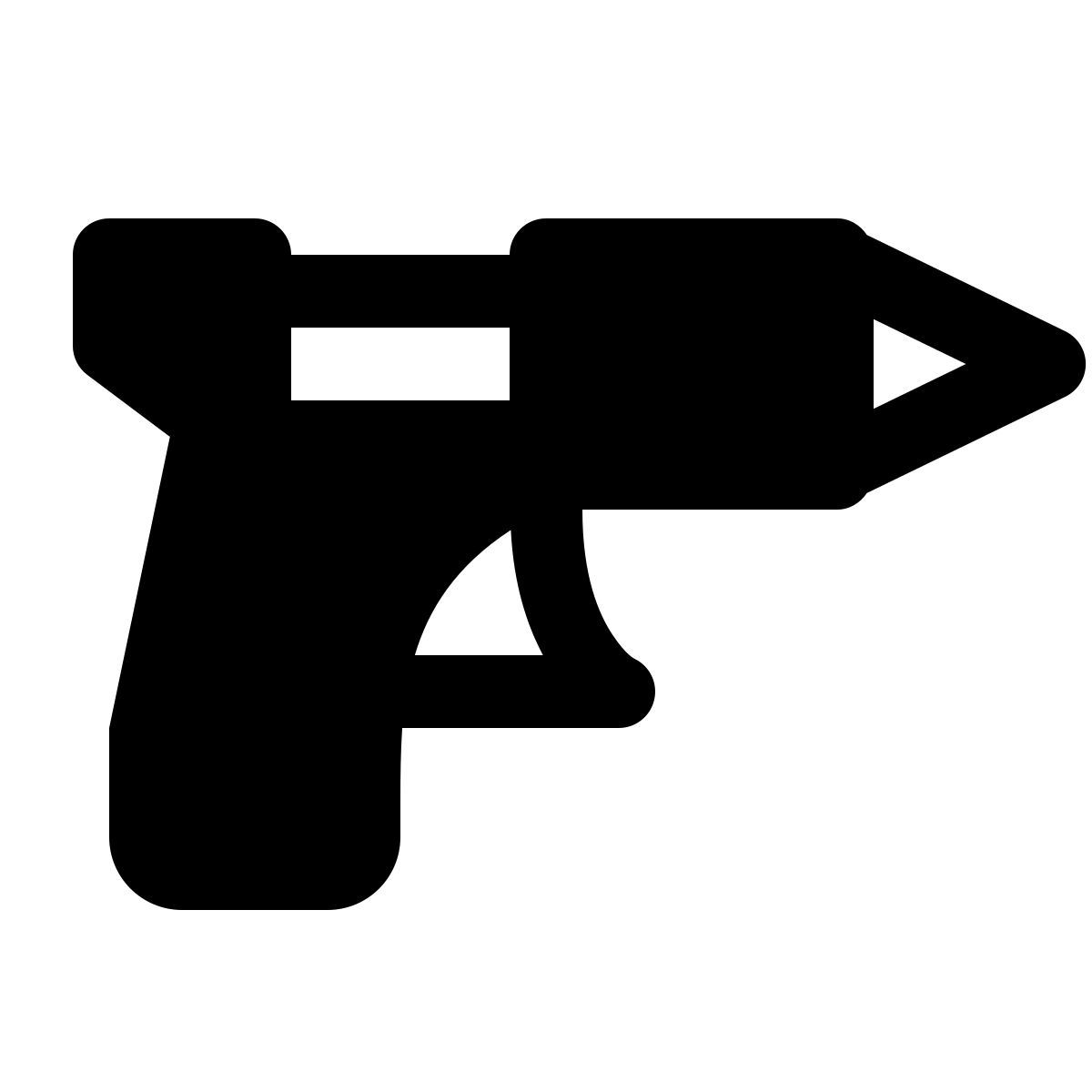 ios 17 glyph style pistolet à colle chaude icon