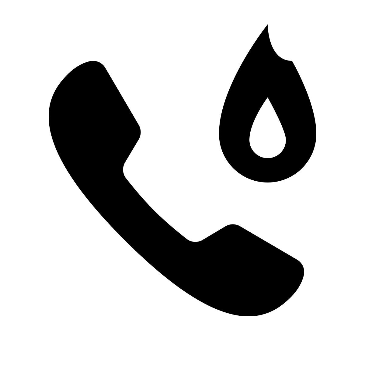 ios 17 glyph style hot line icon