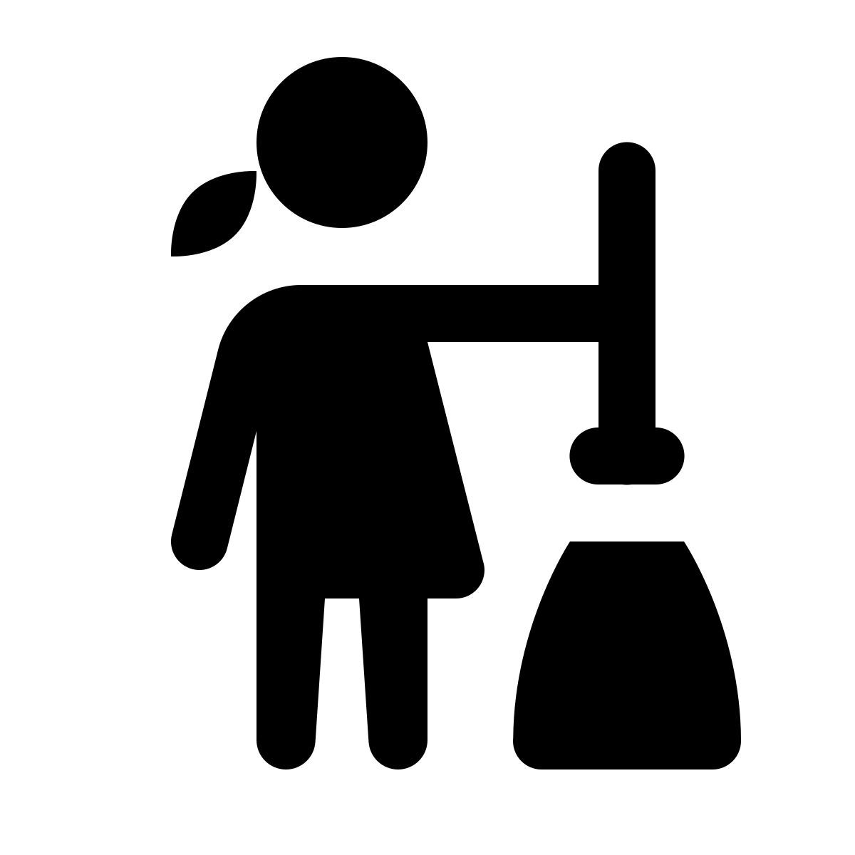 ios 17 glyph style 청소기 icon