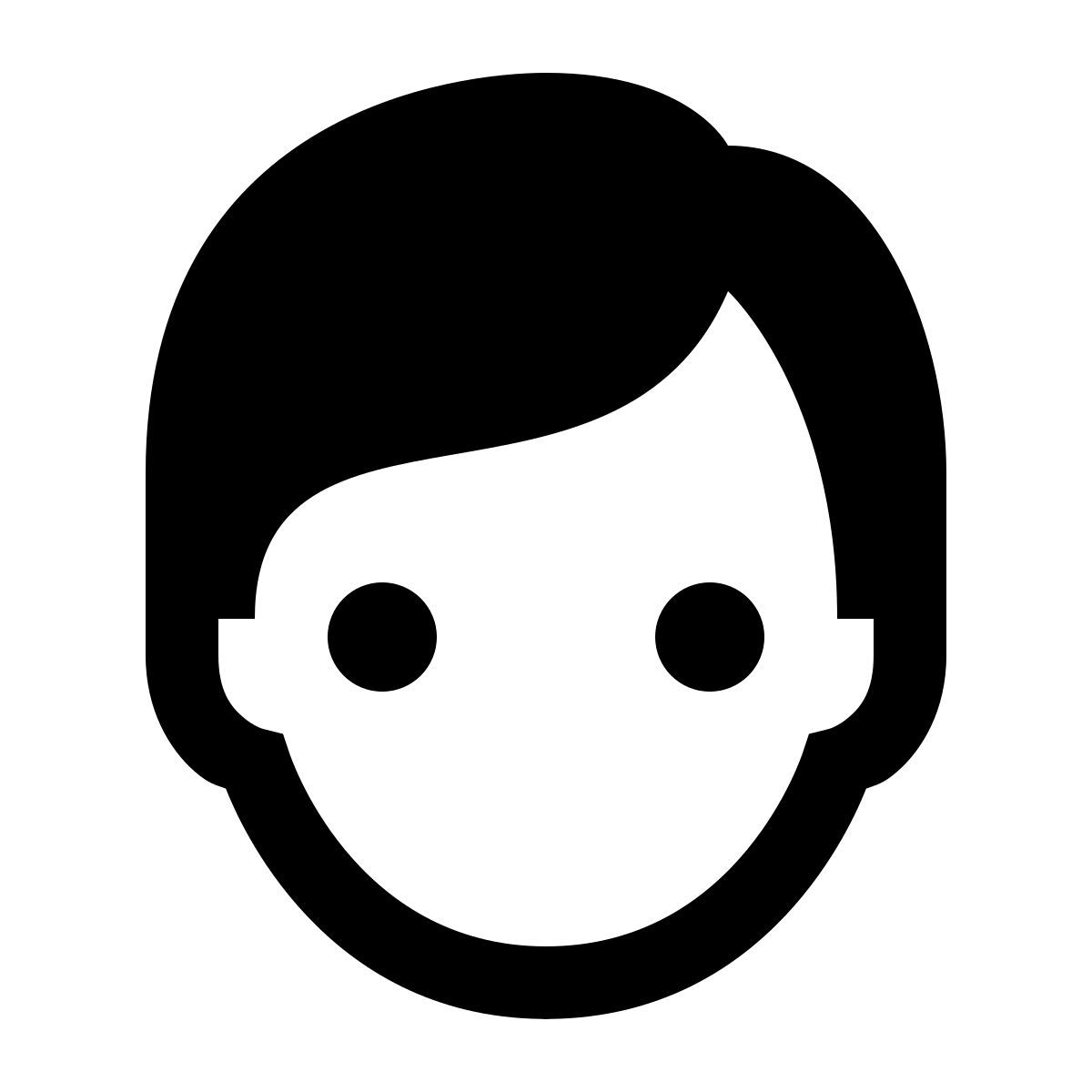 ios 17 glyph style 人的头部 icon