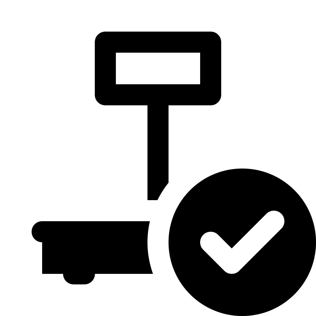 ios 17 glyph style industrial scales connected icon