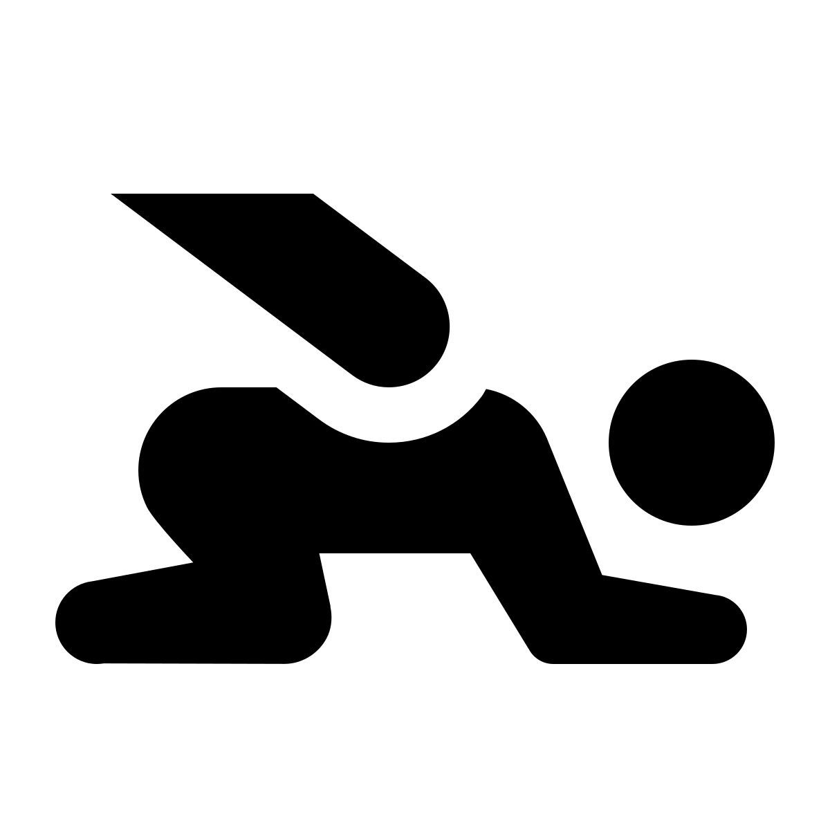 ios 17 glyph style masaje infantil icon