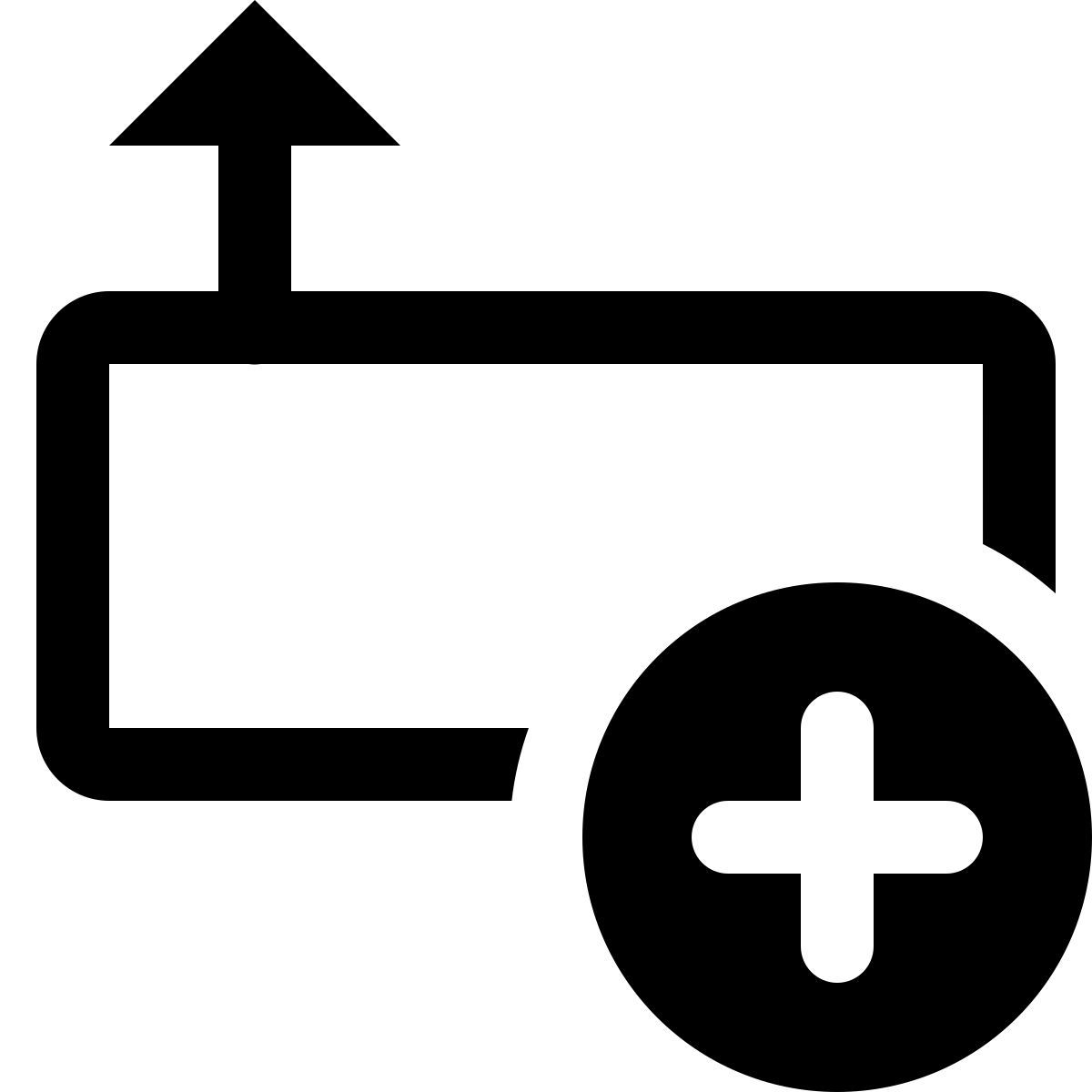 ios 17 glyph style 행 위를 삽입 icon