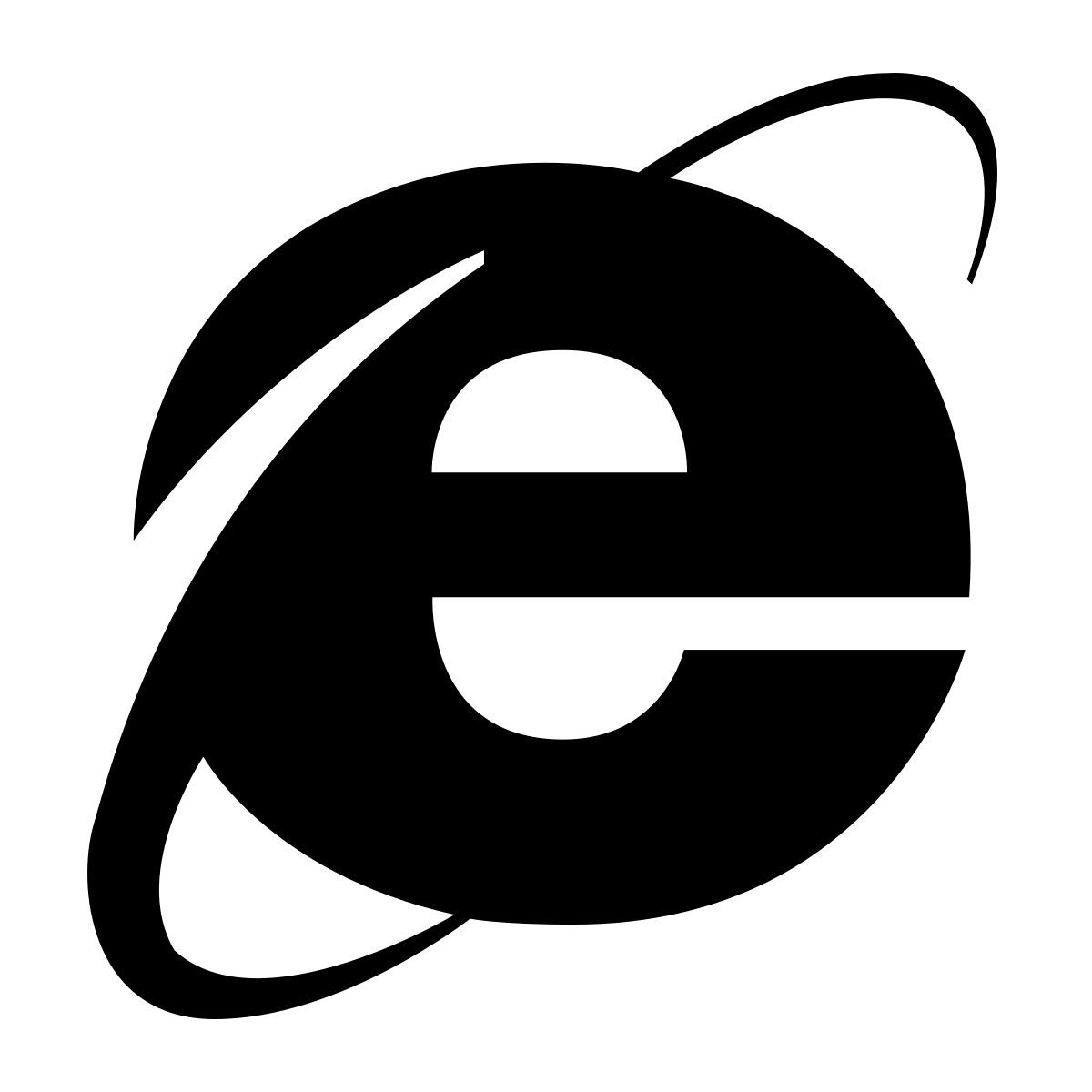 ios 17 glyph style internet explorer icon