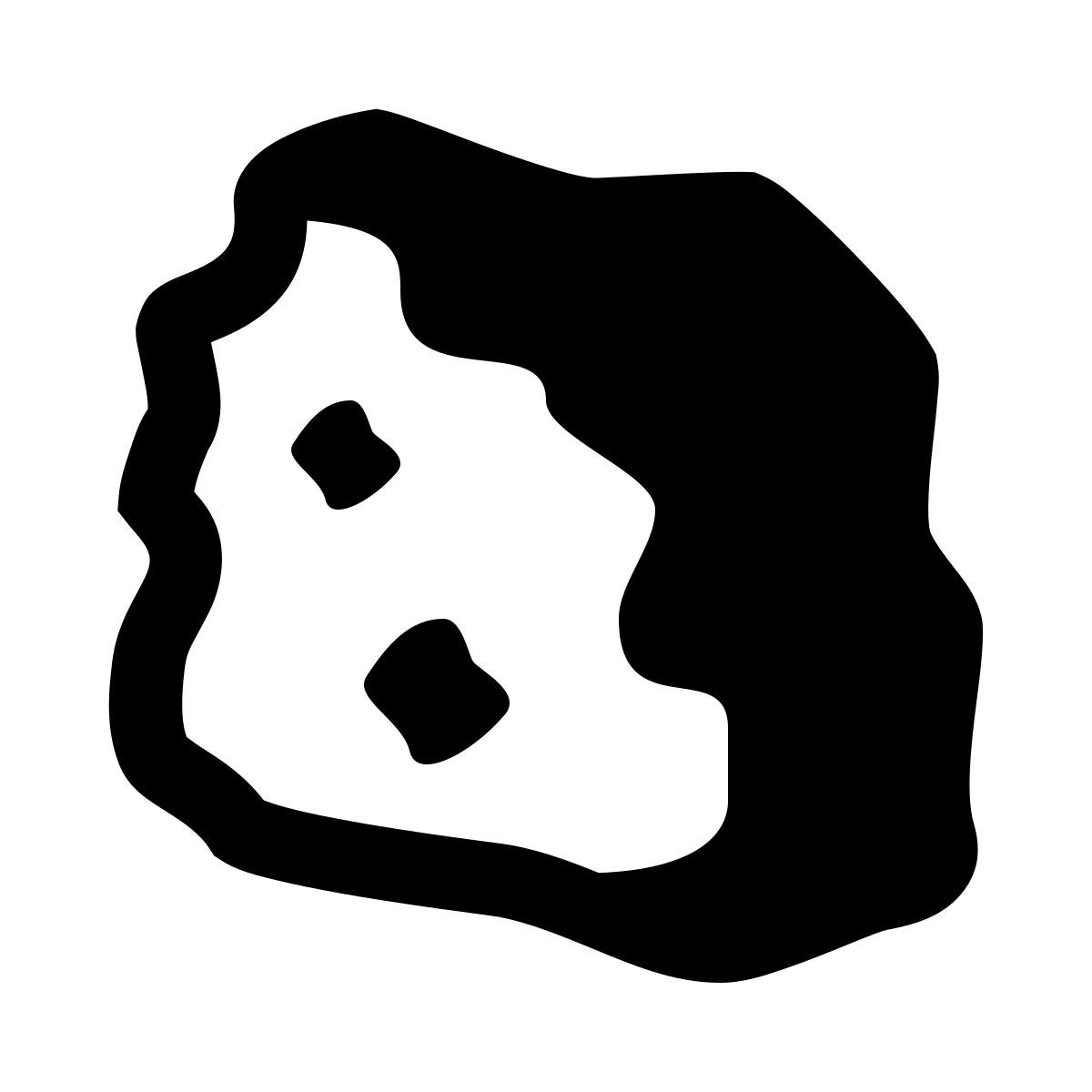 ios 17 glyph style 철광석 icon