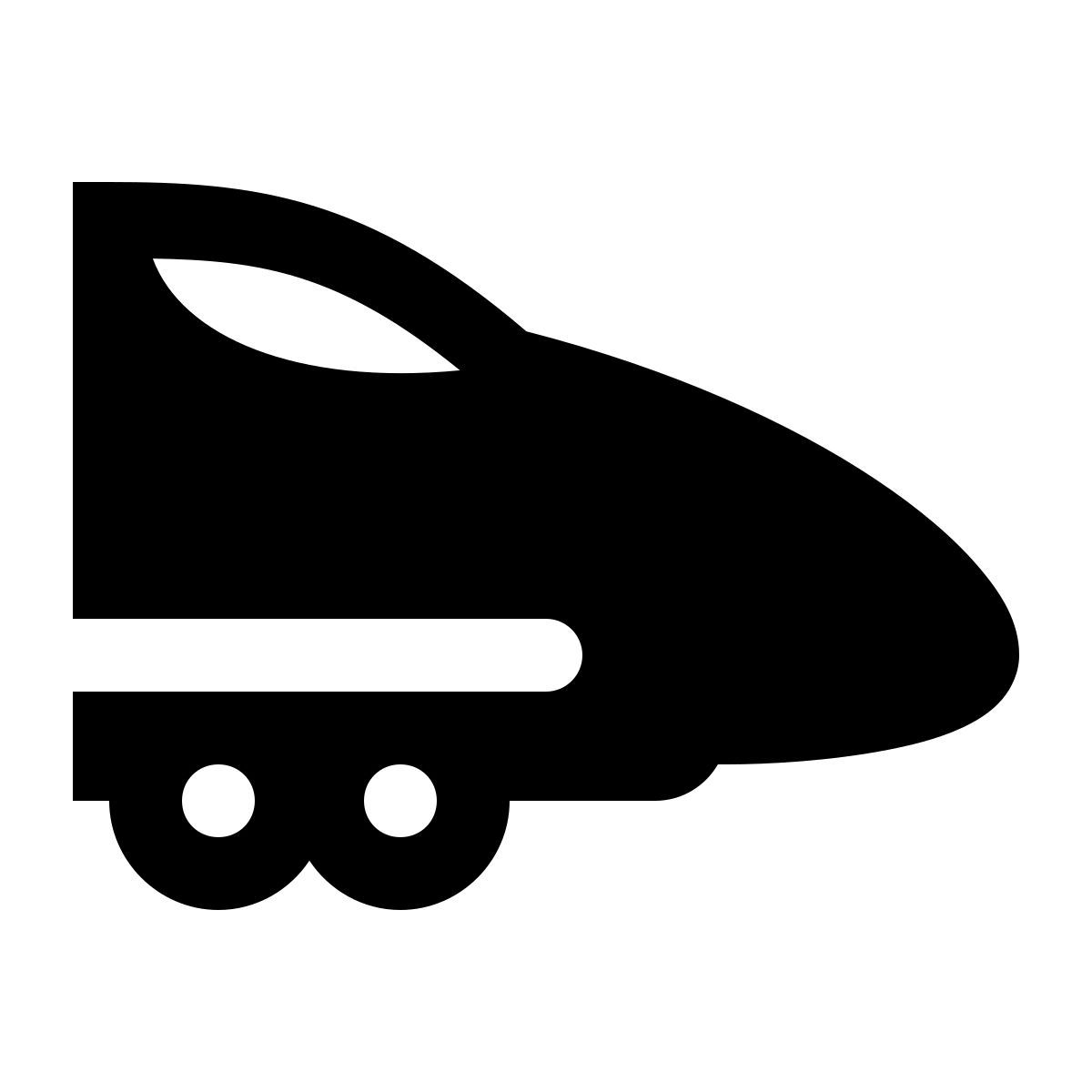 ios 17 glyph style 日本高速火车 icon