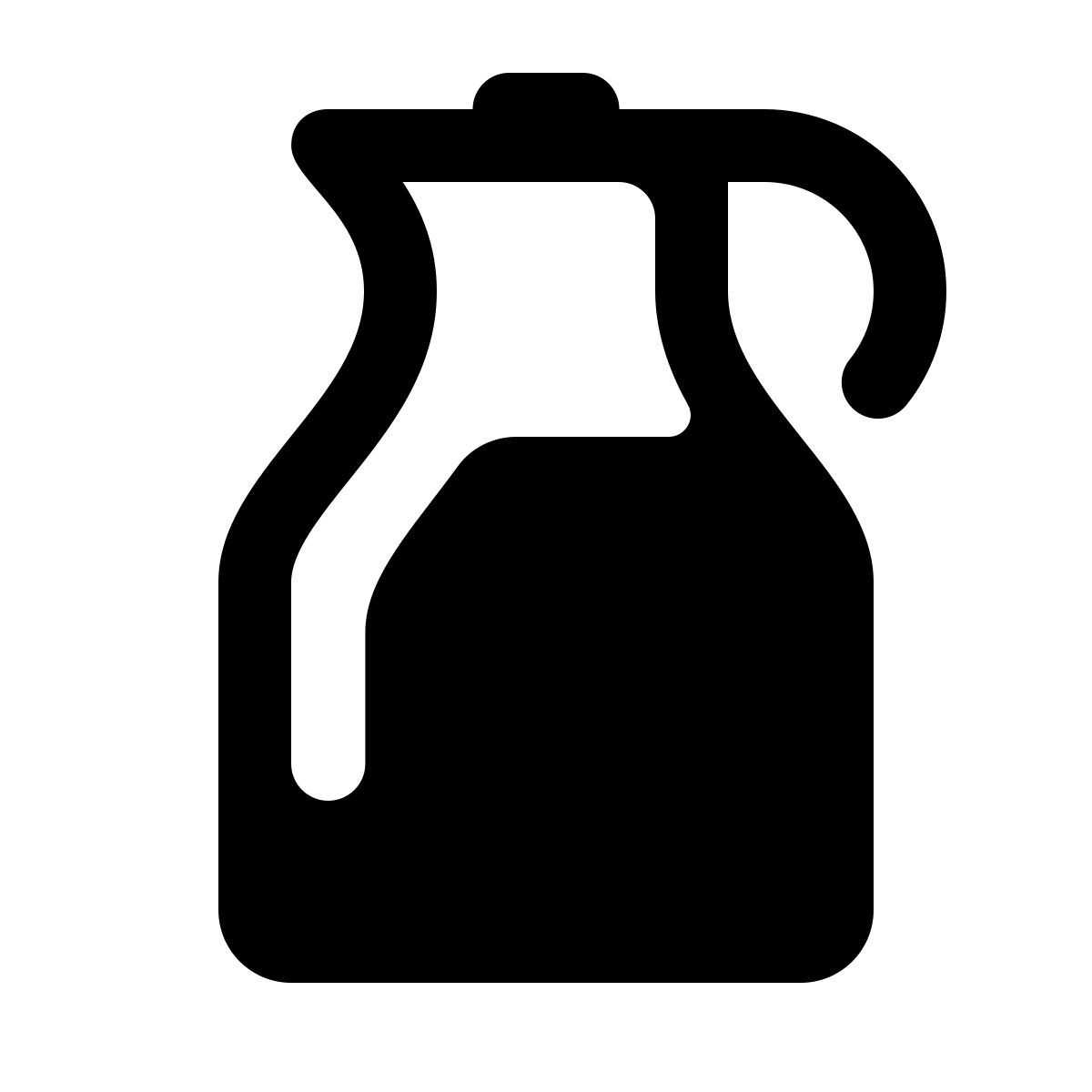 ios 17 glyph style botella de jugo icon