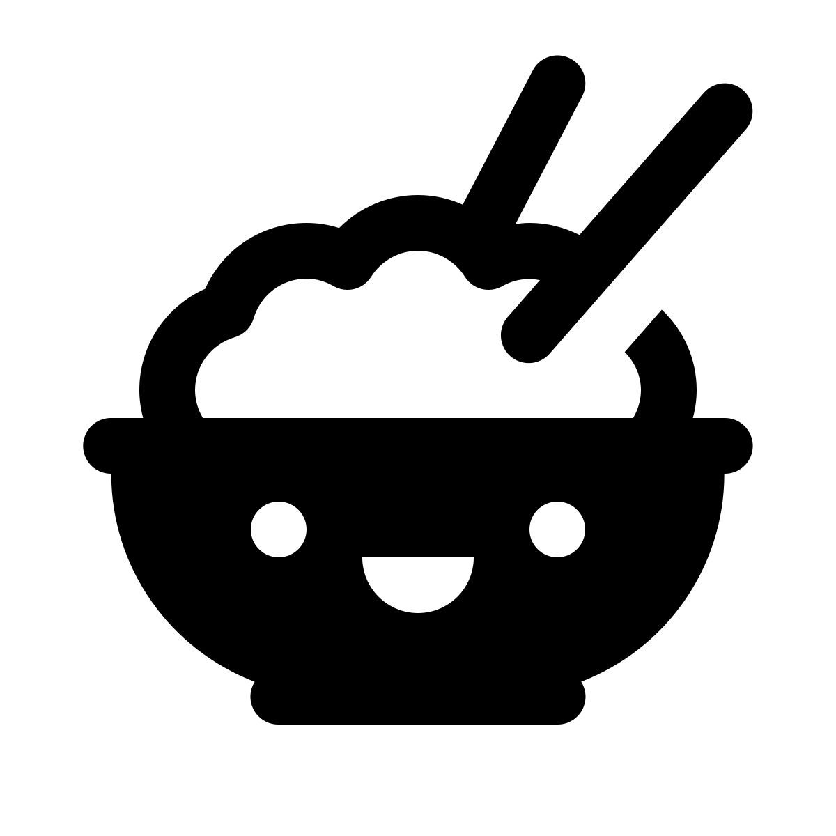 ios 17 glyph style 가와이이 쌀 icon