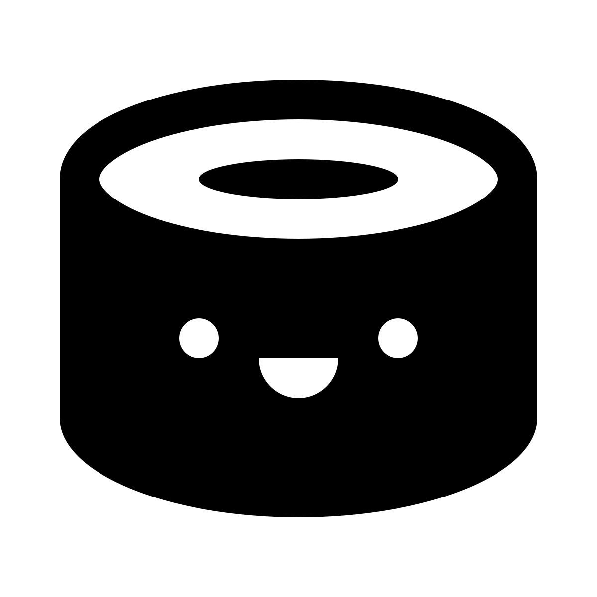 ios 17 glyph style kawaii sushi icon