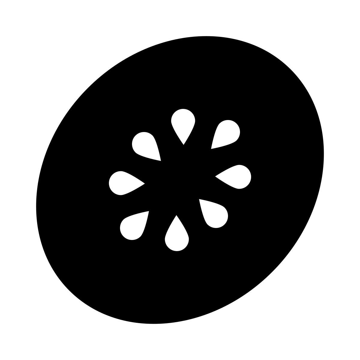 ios 17 glyph style kiwi icon