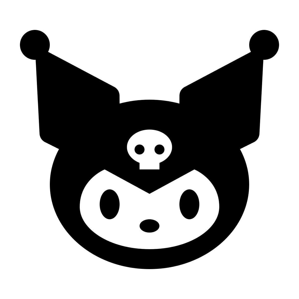 ios 17 glyph style kuromi icon