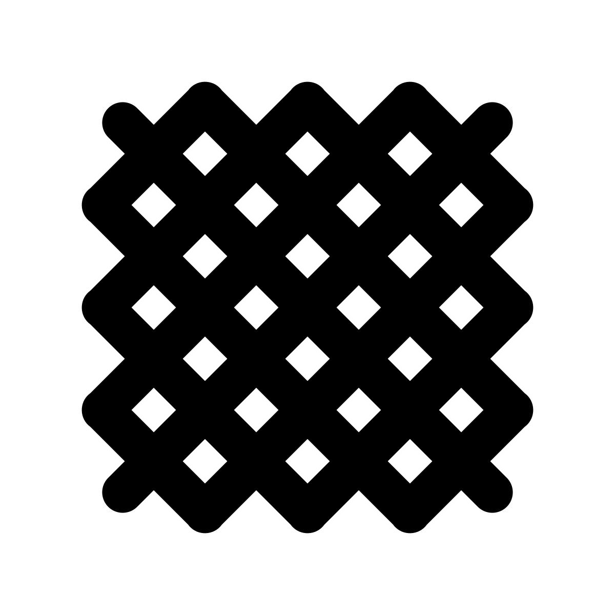 ios 17 glyph style patrón de celosía icon