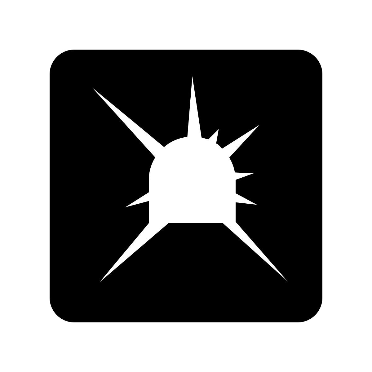 ios 17 glyph style luz no fim do túnel icon