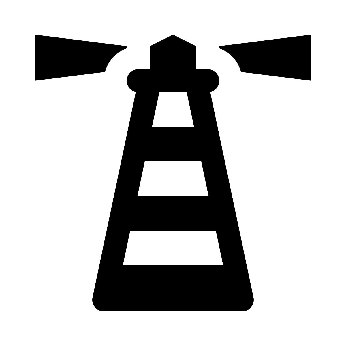 ios 17 glyph style 灯塔 icon