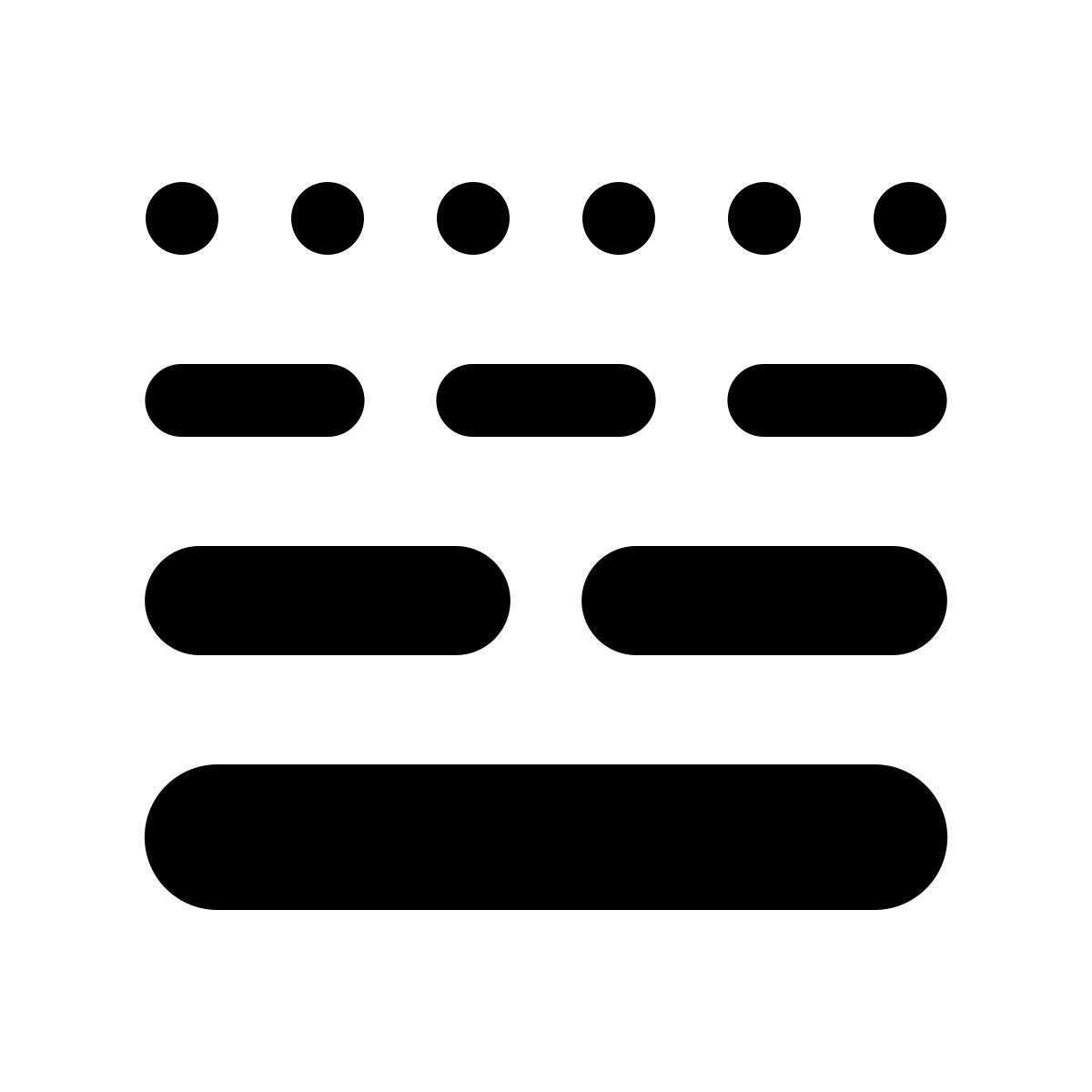 ios 17 glyph style estilo de línea icon