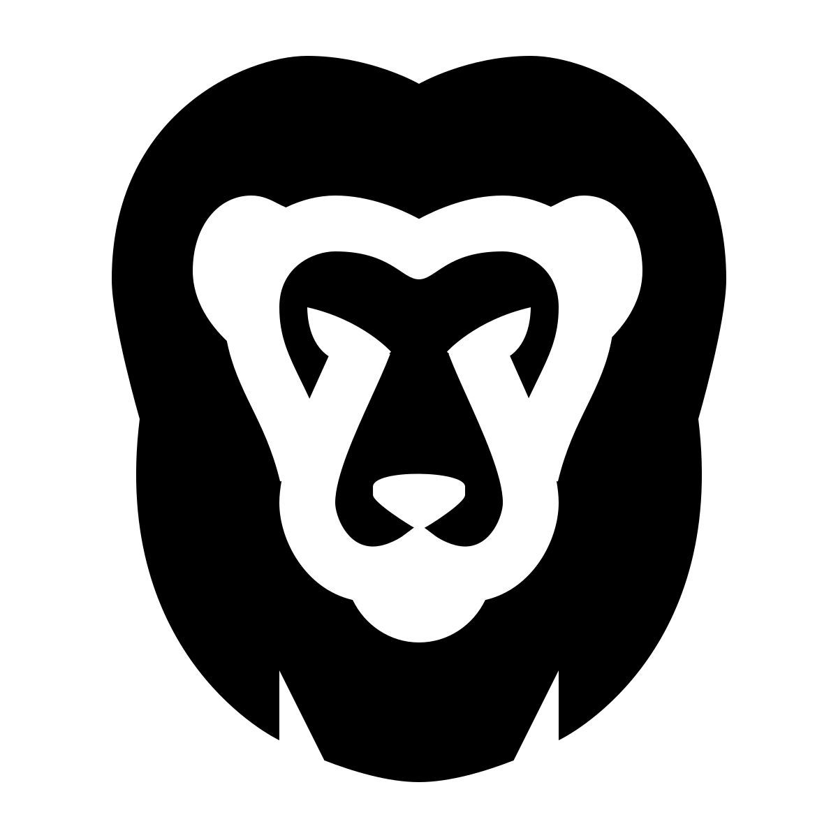 ios 17 glyph style löwe icon