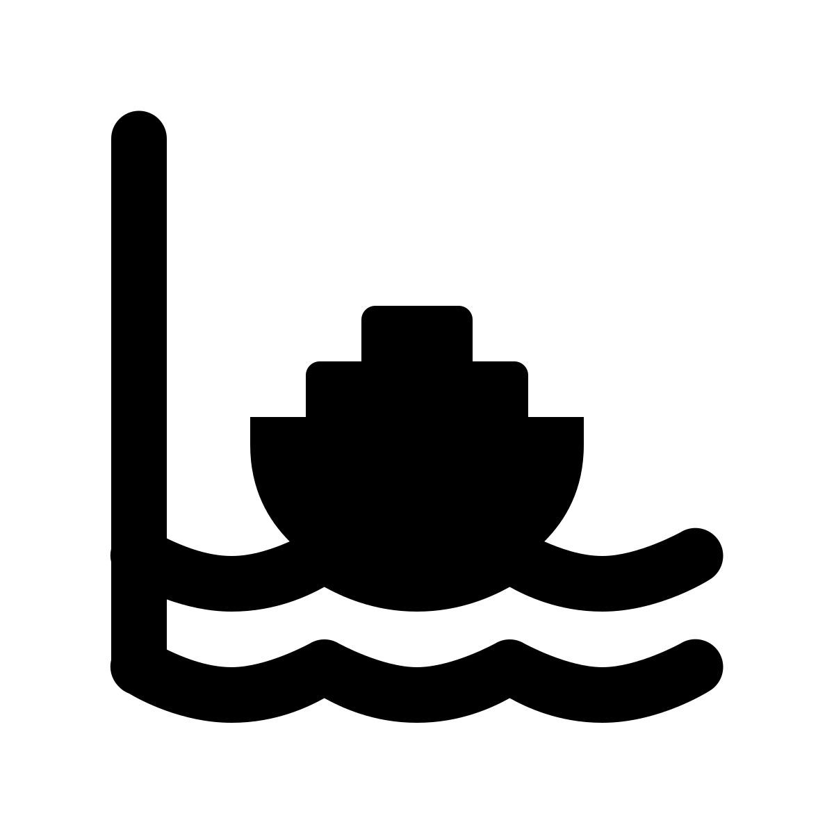 ios 17 glyph style 썰물 icon