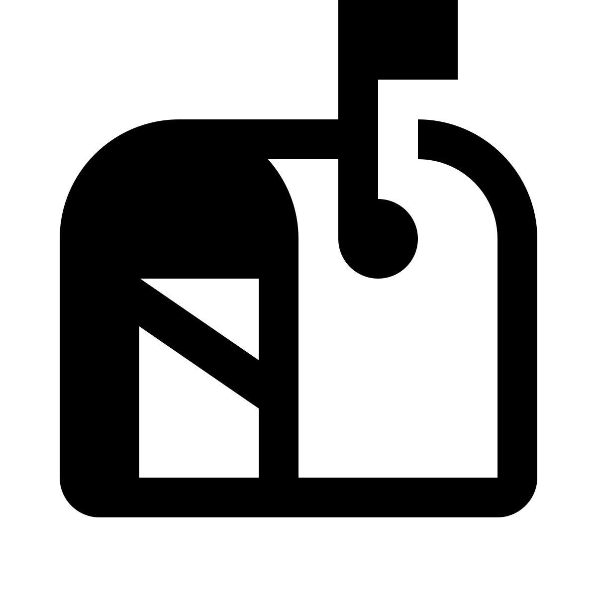 ios 17 glyph style 문자와 메일 박스 icon