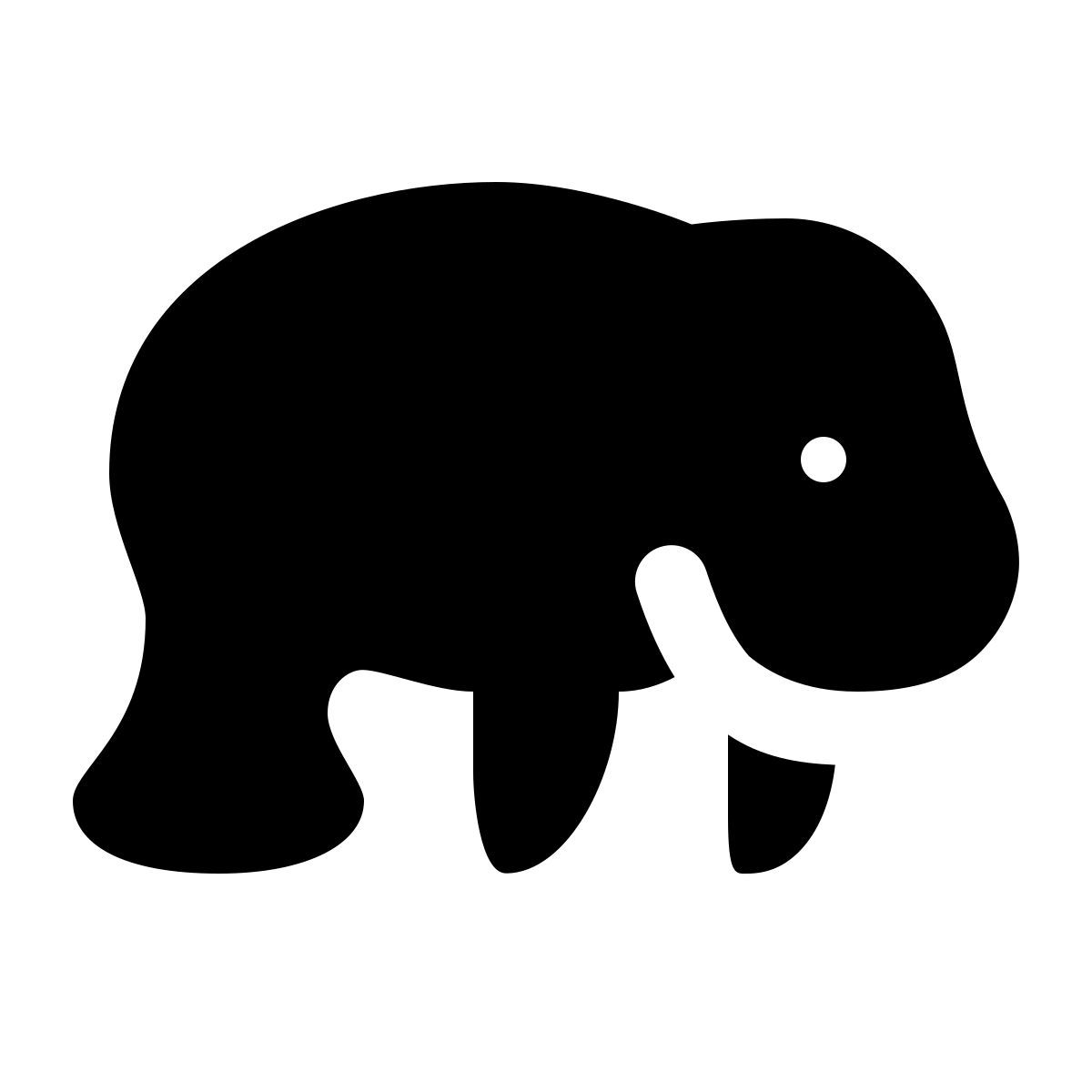 ios 17 glyph style 바다소 icon