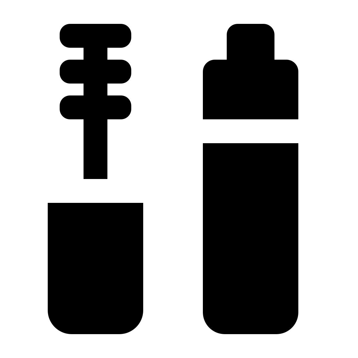 ios 17 glyph style máscara de pestañas icon