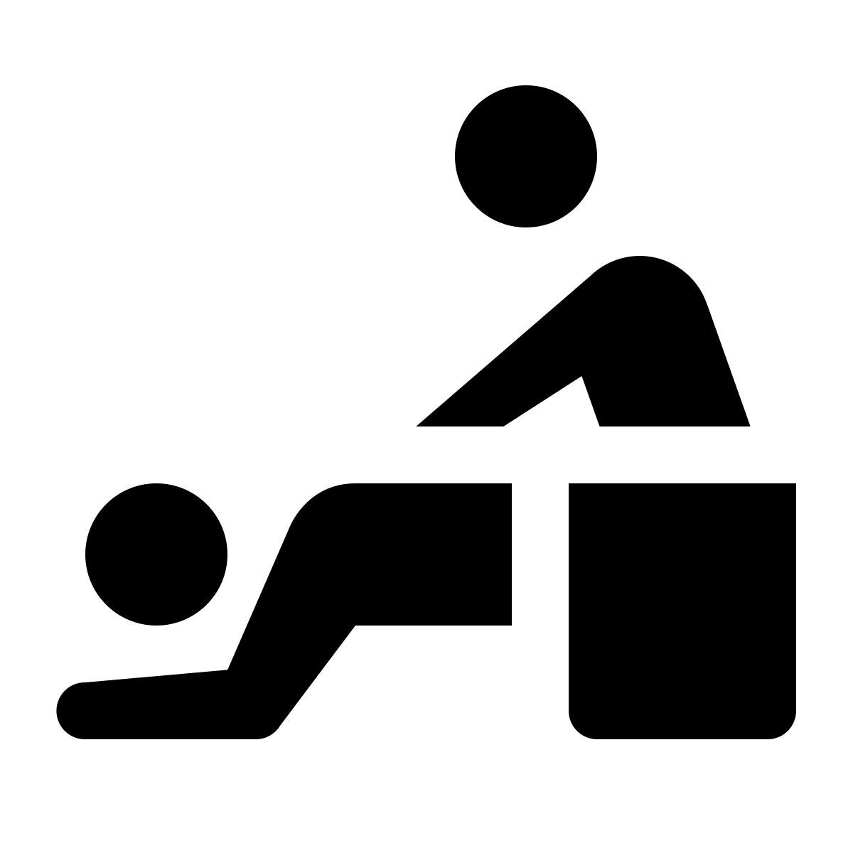 ios 17 glyph style masaje icon