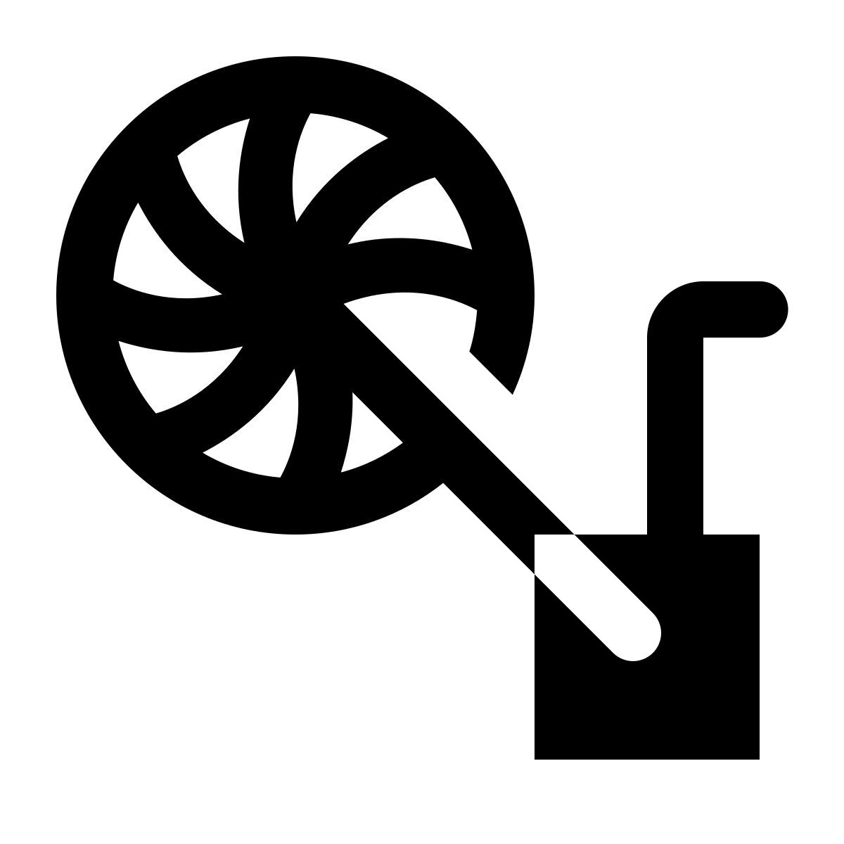 ios 17 glyph style 测量轮 icon