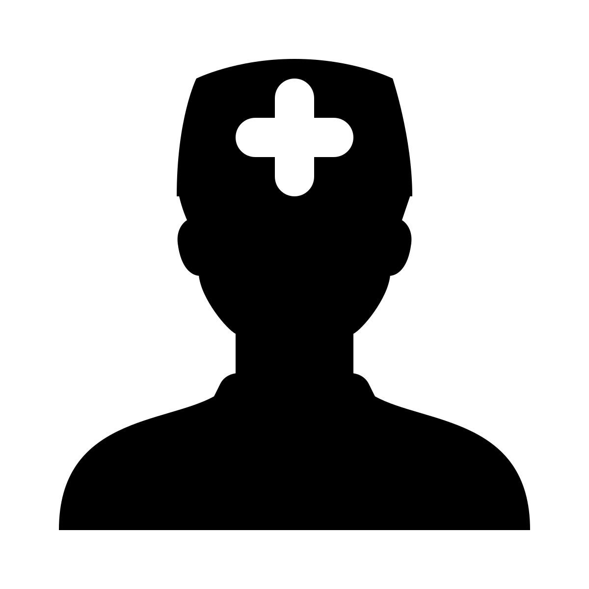 ios 17 glyph style doctor en medicina icon