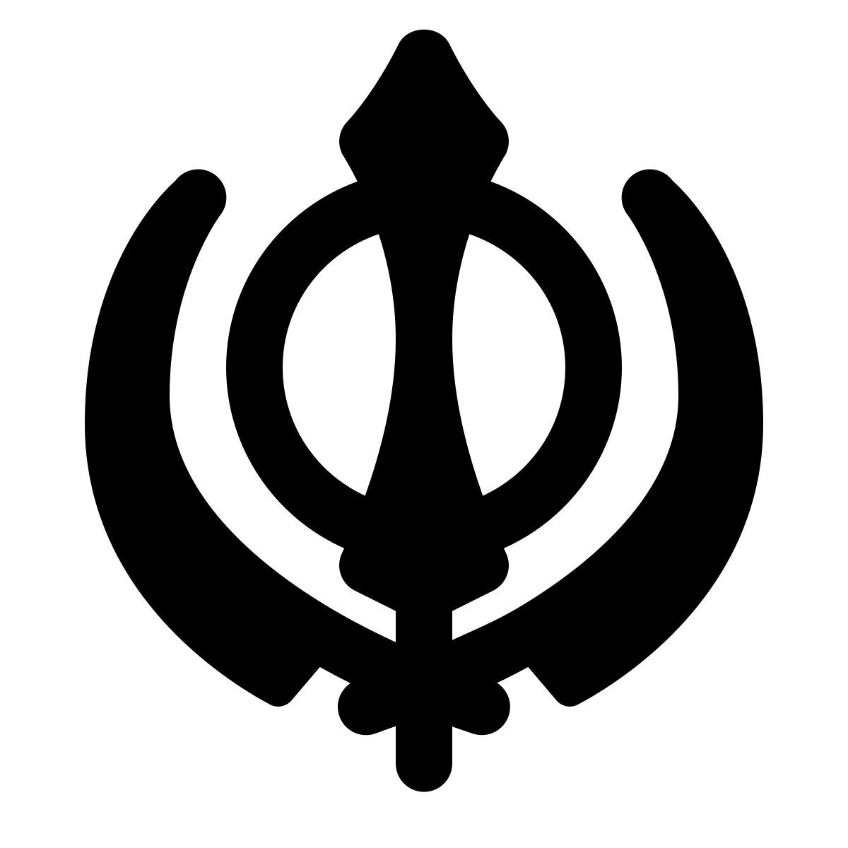 ios 17 glyph style símbolo de meditación icon