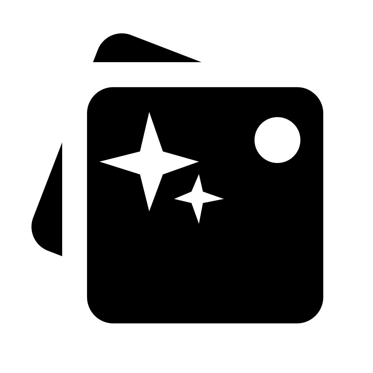 ios 17 glyph style peinture métallique icon