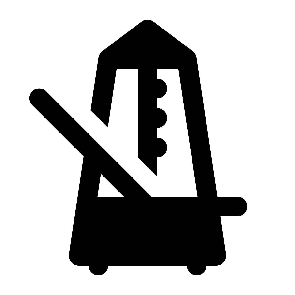 ios 17 glyph style 메트로놈 icon