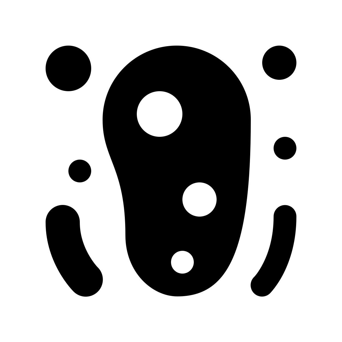 ios 17 glyph style microorganismos icon