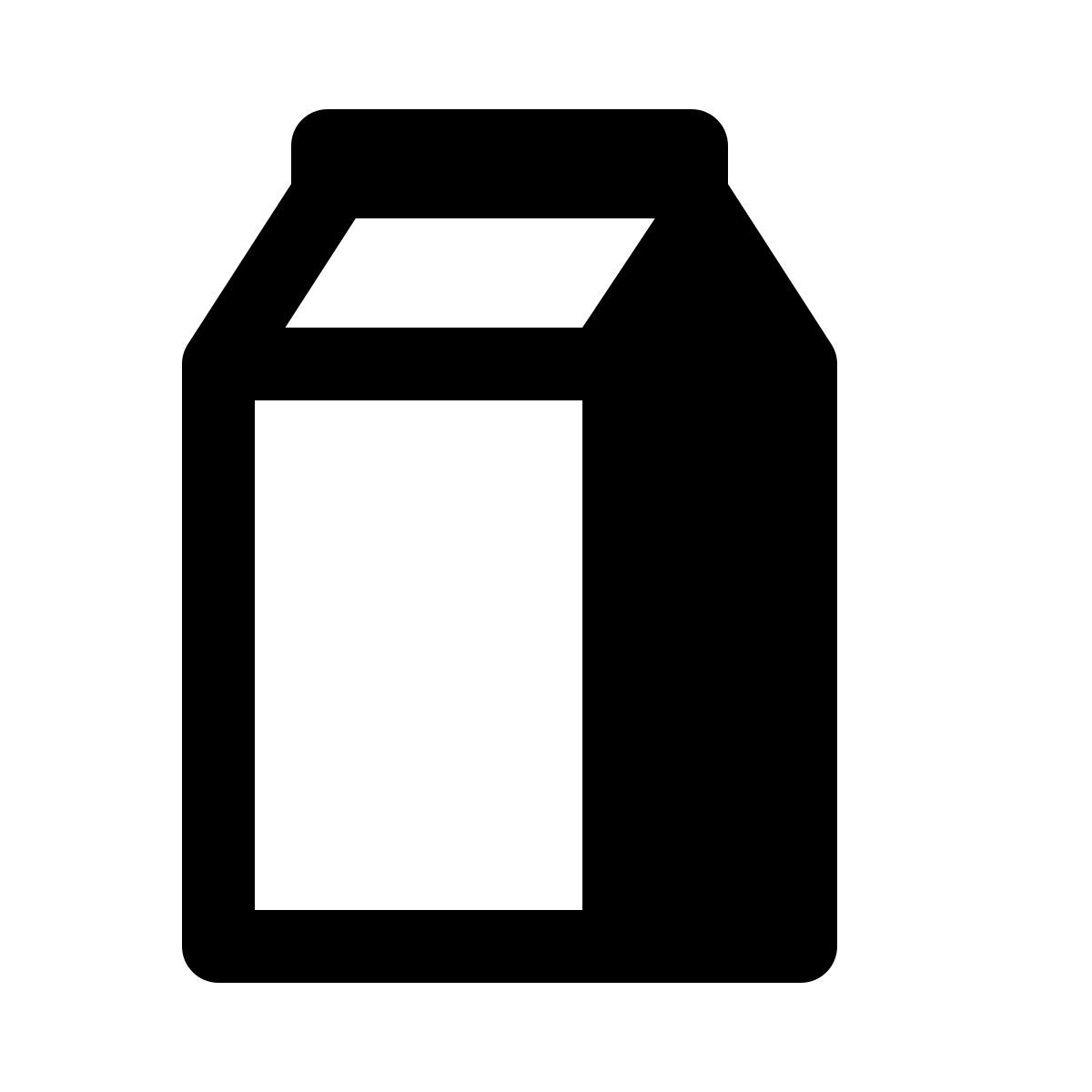 ios 17 glyph style 牛奶盒 icon