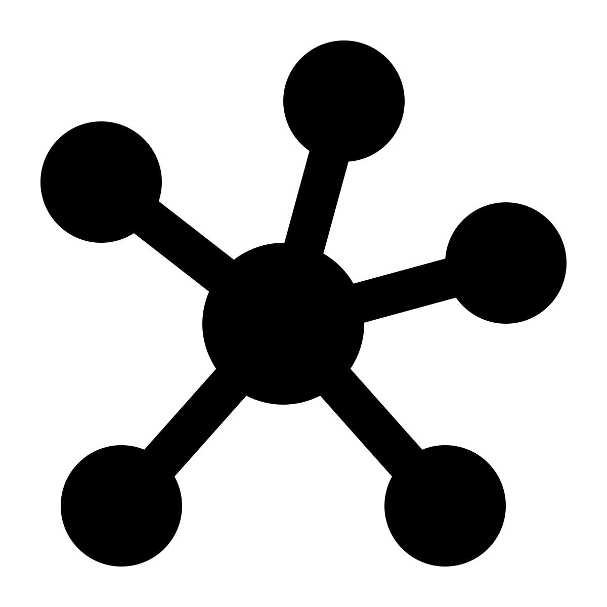 ios 17 glyph style red neuronal icon