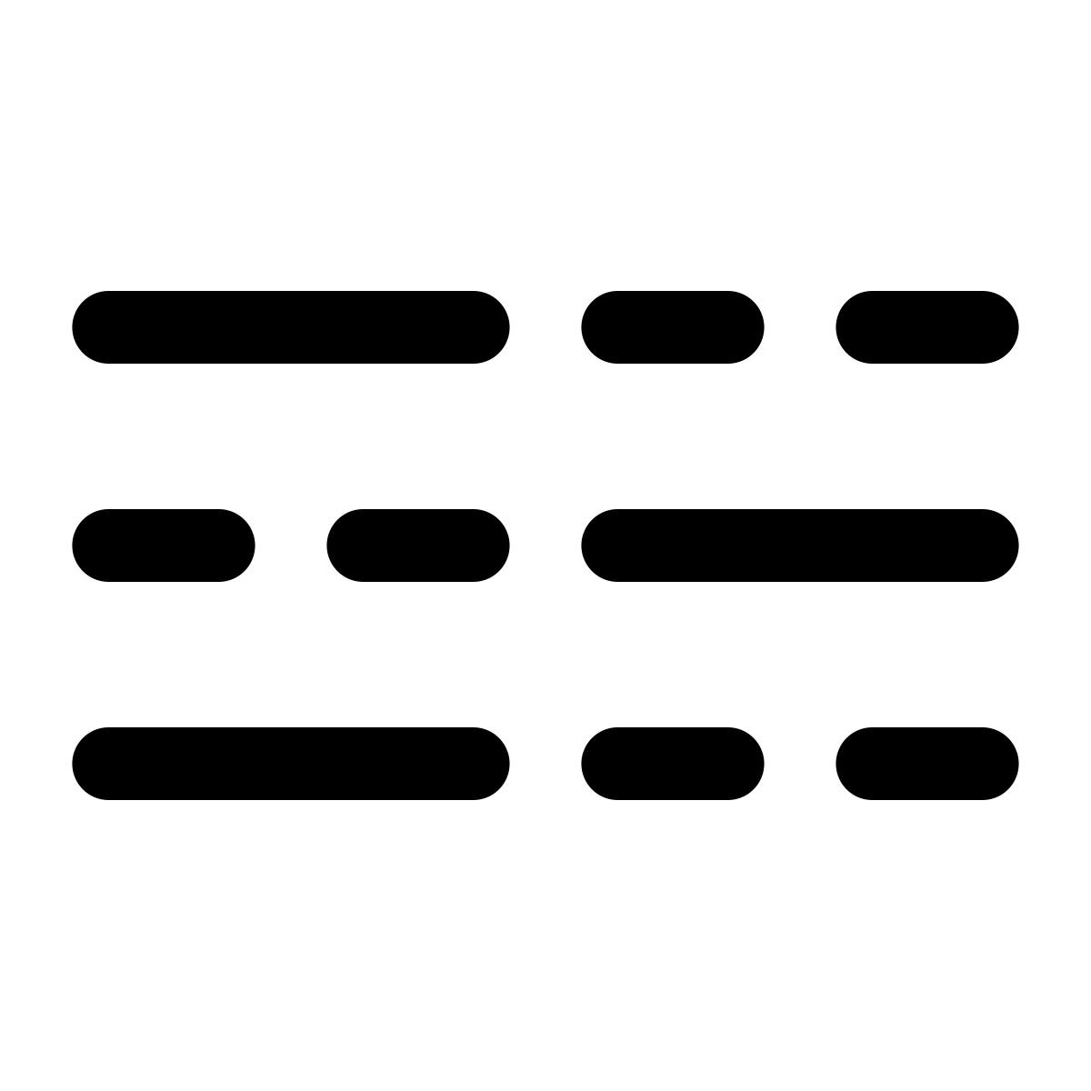 ios 17 glyph style mezclar palabras icon