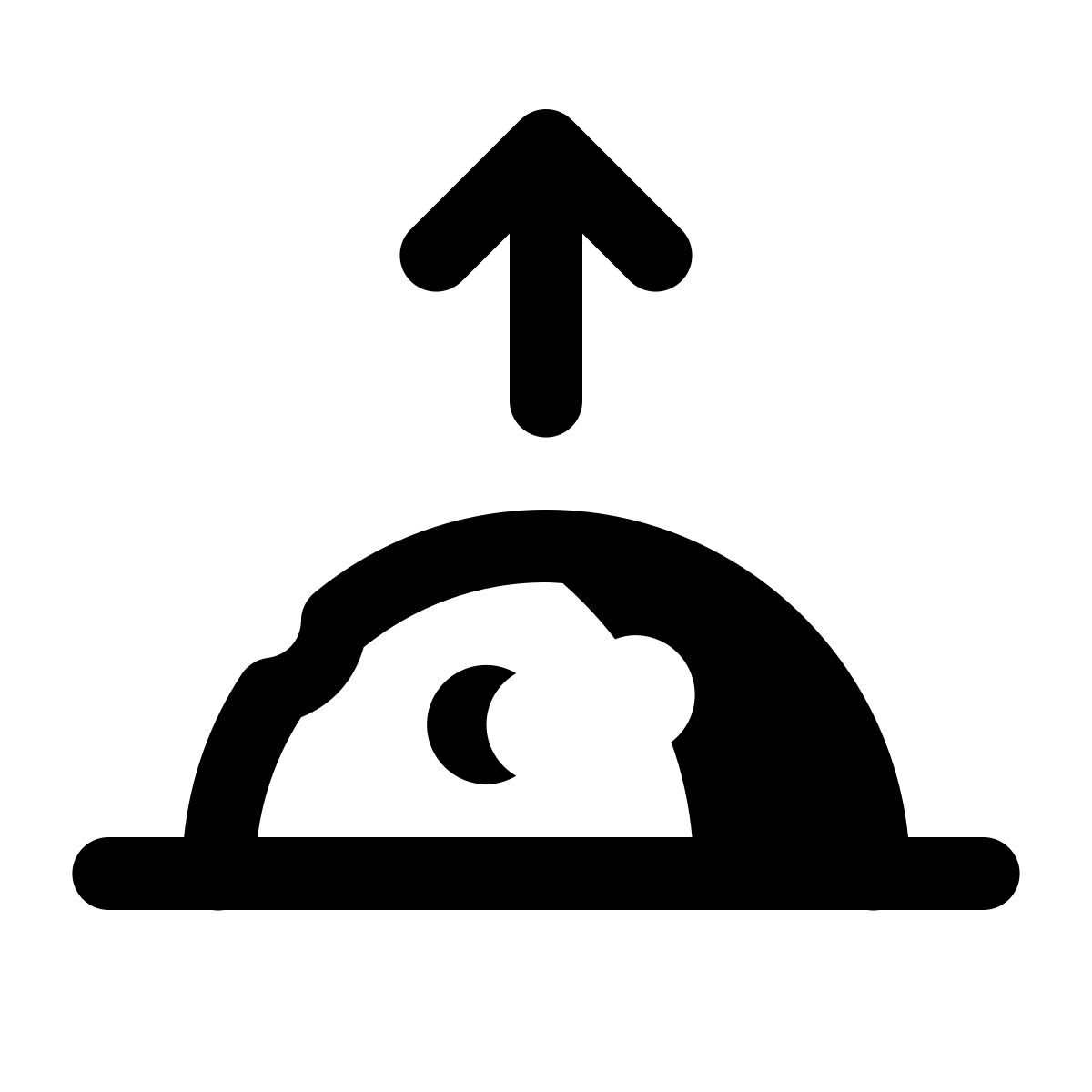 ios 17 glyph style 月出 icon