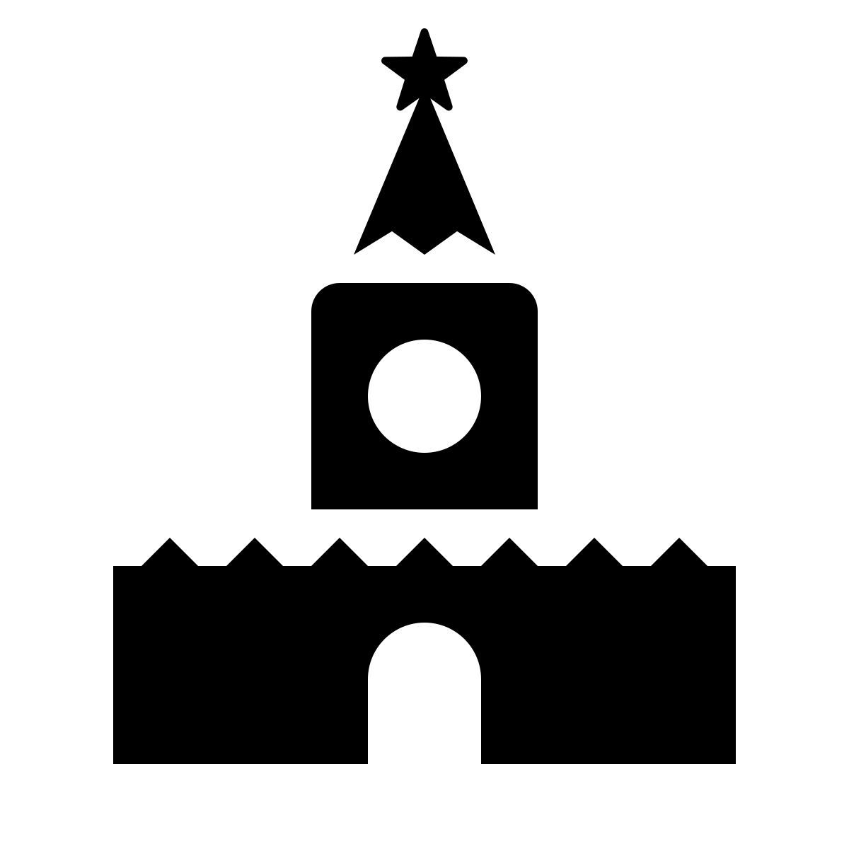 ios 17 glyph style 克里姆林宫 icon