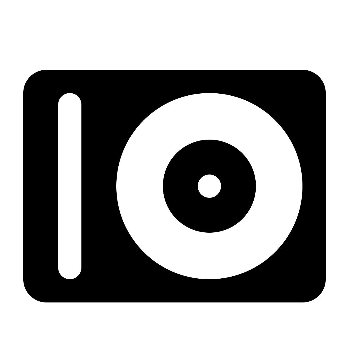 ios 17 glyph style disco compacto icon