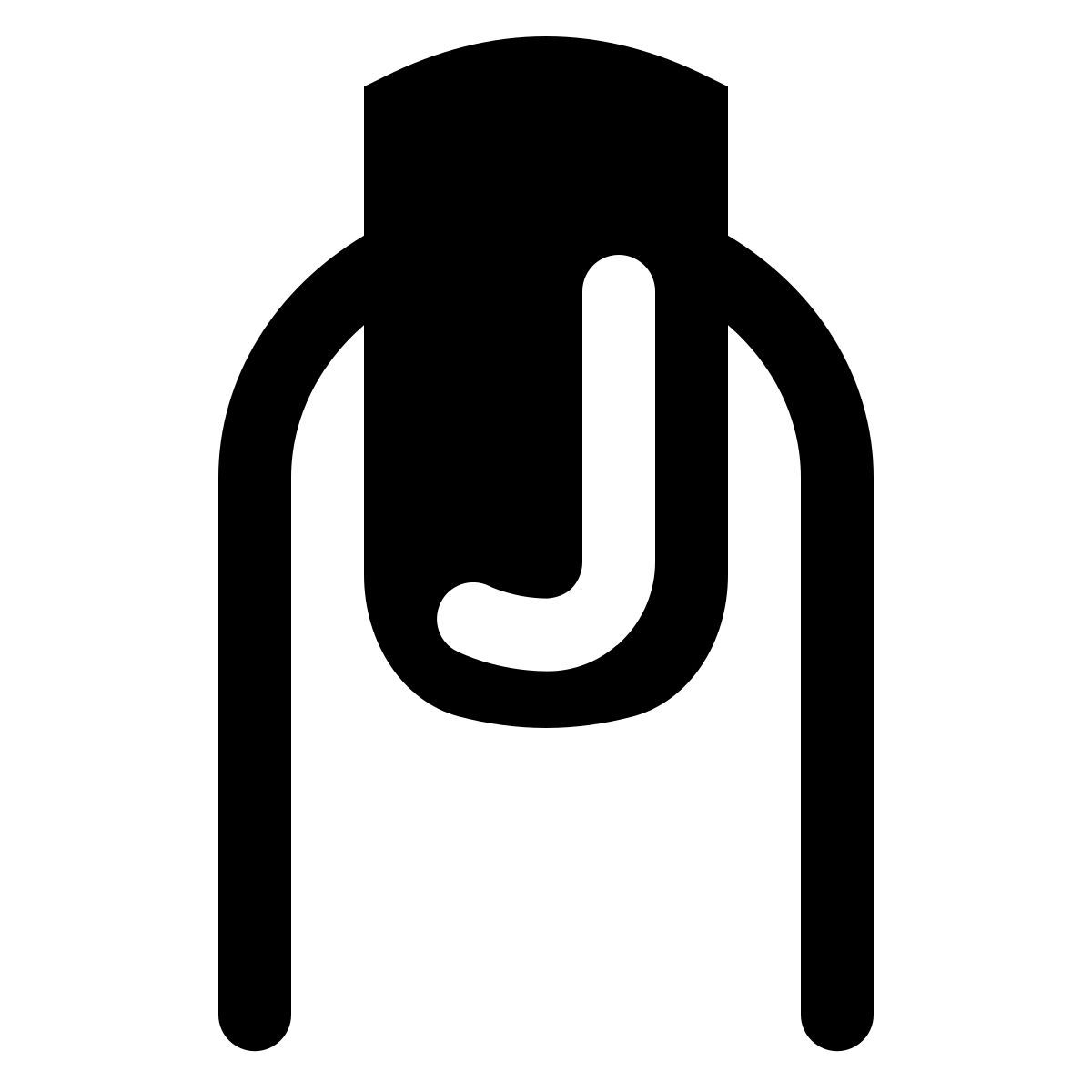 ios 17 glyph style unghie icon