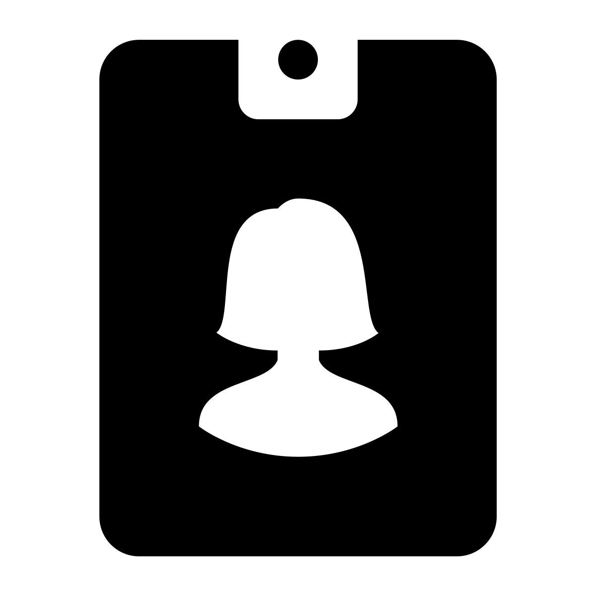 ios 17 glyph style id card icon